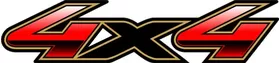 Z Red Black and Gold 4x4 Decal / Sticker