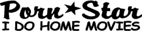 Porn Star Home Movies Decal / Sticker