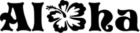 Aloha Flower Decal / Sticker 05