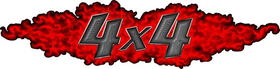 Z Red True Fire 4x4 Decal / Sticker