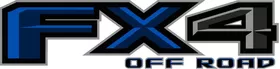 Z Blue and Gray FX4 Off-Road Decal / Sticker 44