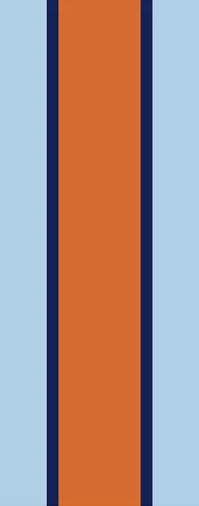 z 12 Inch Gulf Racing Stripe Decal / Sticker 02