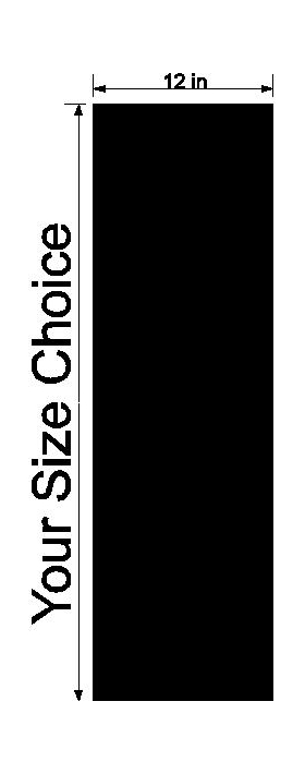 z 12 Inch Italian Flag Single Racing Stripe Decal / Sticker 02
