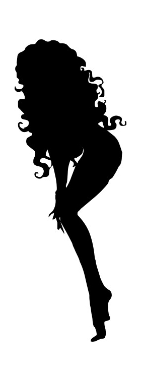 Sexy Girl Silhouette Decal / Sticker 07