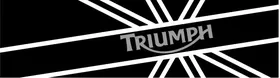 Triumph British Flag Decal / Sticker 58