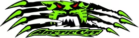 Arctic Cat Claws Tearing Decal / Sticker 36