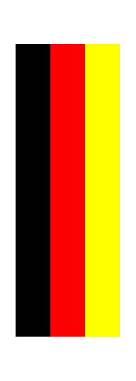 z 12 Inch German Flag Single Racing Stripe Decal / Sticker 01