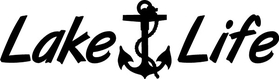 Lake Life Anchor Decal / Sticker 05