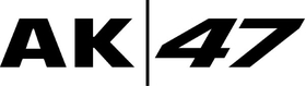 AK-47 Lettering Decal / Sticker B