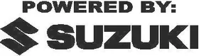 Powered By Suzuki Decal / Sticker