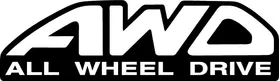 AWD All Wheel Drive Decal / Sticker 01