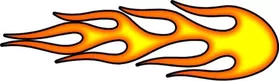 Yellow and Orange Flames Decal / Sticker 73