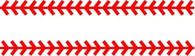 Baseball Stitches Decal / Sticker 3