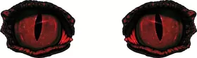 Red Monster Eyes Decal / Sticker