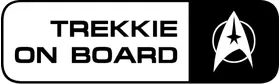 Trekkie on Board Decal / Sticker 02