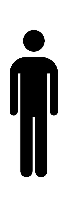 Men's Room Decal / Sticker 01