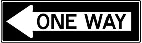 One Way Decal / Sticker 04