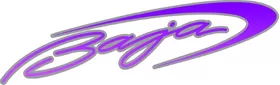 Baja Purple Fade Decal / Sticker 139