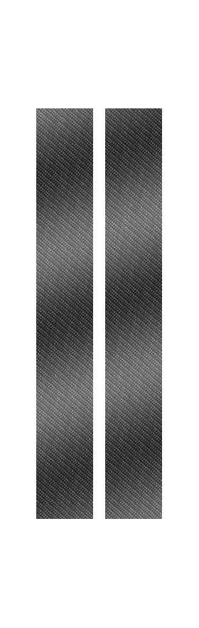 z 10 Inch Dual Carbon Fiber Racing Stripe Decal / Sticker