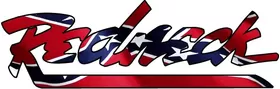 Redneck Lettering Confederate Flag Decal / Sticker 02