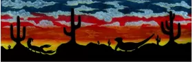 Desert Mural Decal / Sticker 01