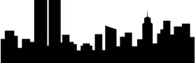 New York Skyline Silhouette Decal / Sticker 10