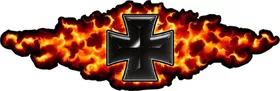 True Fire Iron Cross Decal / Sticker