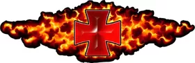 True Fire Iron Cross Decal / Sticker