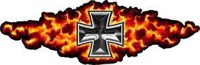 True Fire Iron Cross Decal / Sticker