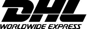 DHL Worldwide Express Decal / Sticker 01