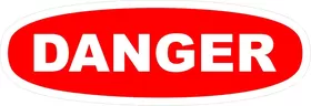 Danger Sign Decal / Sticker 01