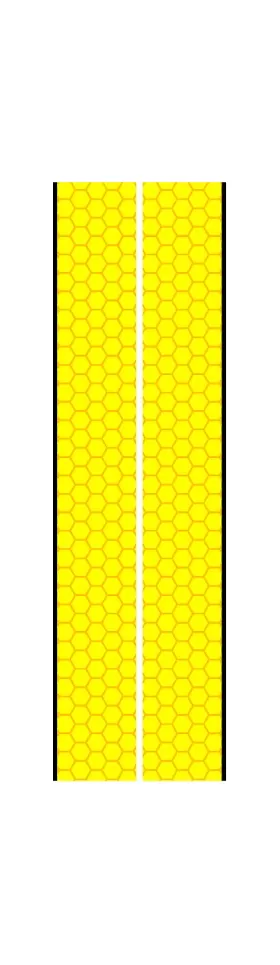 z 10 Inch Dual Racing Stripe Honeycomb Decal / Sticker 01