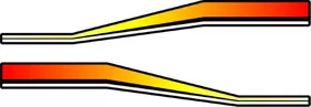 Mercury Racing Stripe Decals / Stickers 34