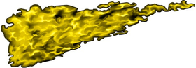 Yellow True Fire Decal / Sticker 308A