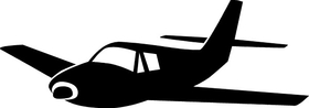 Airplane Decal / Sticker 08