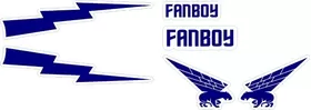 1/6 Scale Top Gun Fanboy Helmet Decal / Sticker Set 02