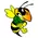 Hornet, Yellow Jacket, Bee Mascot Decal / Sticker