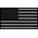 Black and Gray American Flag Decal / Sticker 88