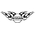 Flaming Nissan Logo Decal / Sticker (angle up style)
