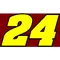 24 Race Number 2 Color Aardvark Bold Font Decal / Sticker