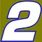 2 Race Number Euromode Bold Font 2 Color Decal / Sticker