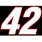 42 Race Number 2 Color Switzerland Font Decal / Sticker