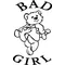 Bad Girl Bear Decal / Sticker