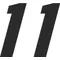 11 Race Number Motor Font Decal / Sticker