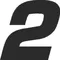 2 Race Number Euromode Bold Font Decal / Sticker