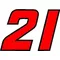 21 Race Number 2 Color Decal / Sticker