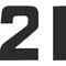 21B Race Number Solid Decal / Sticker