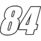 84 Race Number Impact Font Decal / Sticker