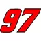 97 Race Number 2 COLOR Decal / Sticker