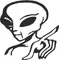 Alien 02 Decal / Sticker